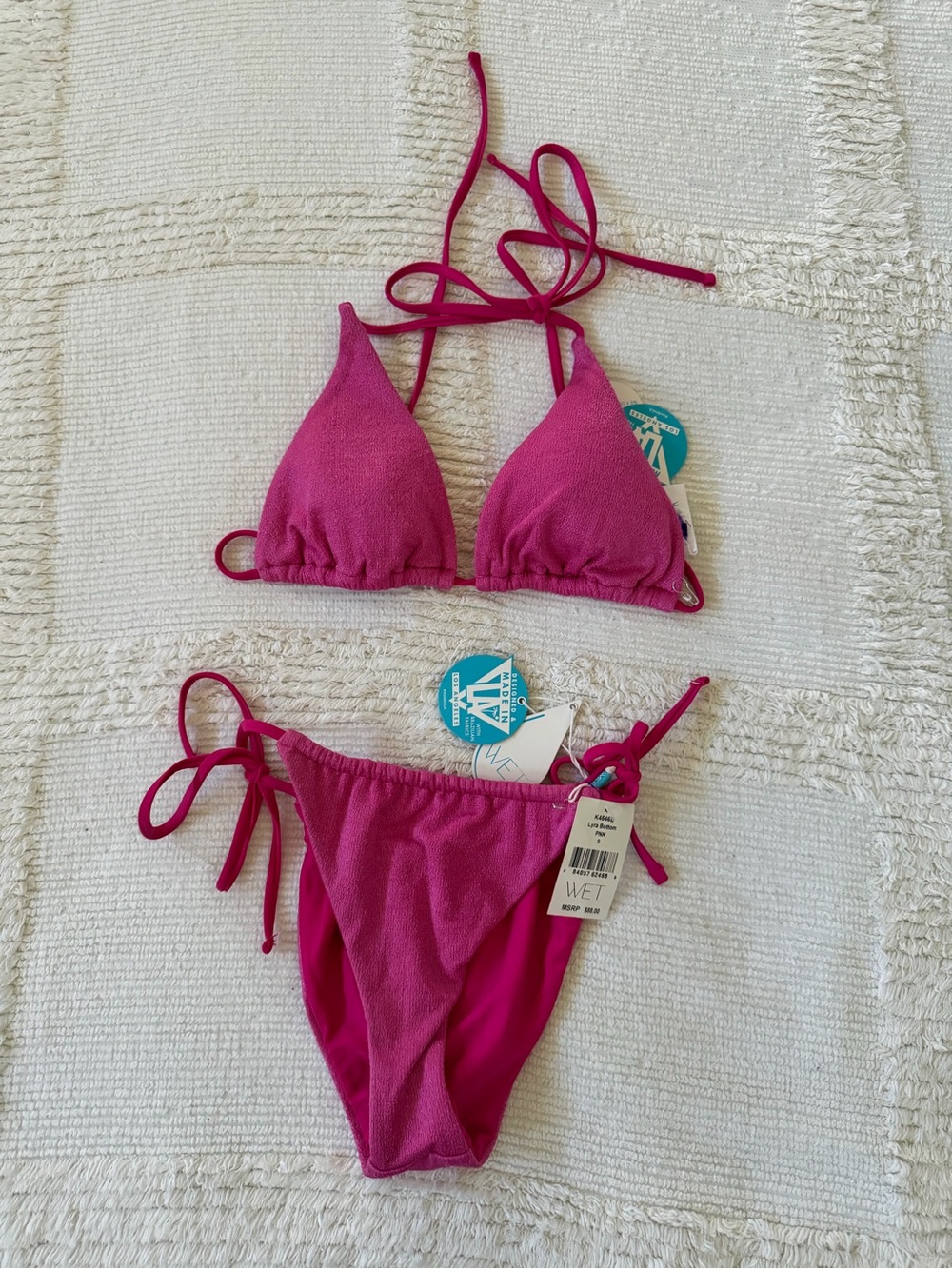 WET Lyra Pink Bikini Bottom - Bright PNK